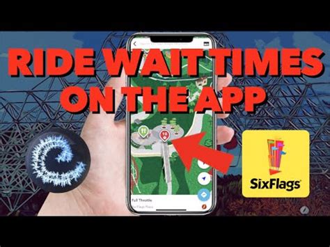 six flags app wait times